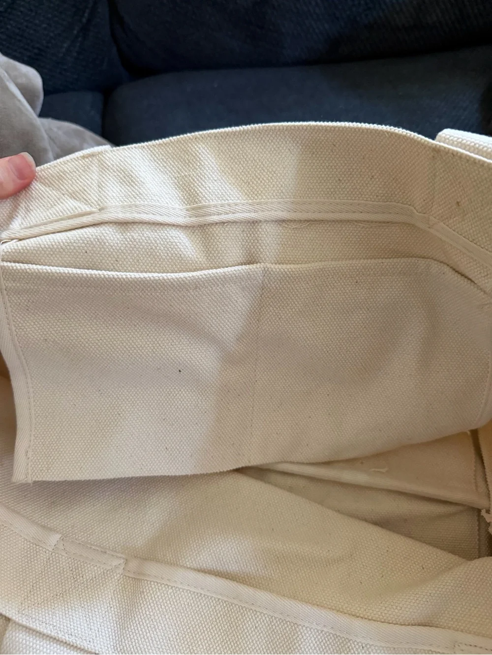 Canvas Tote Bag in Beige - Women